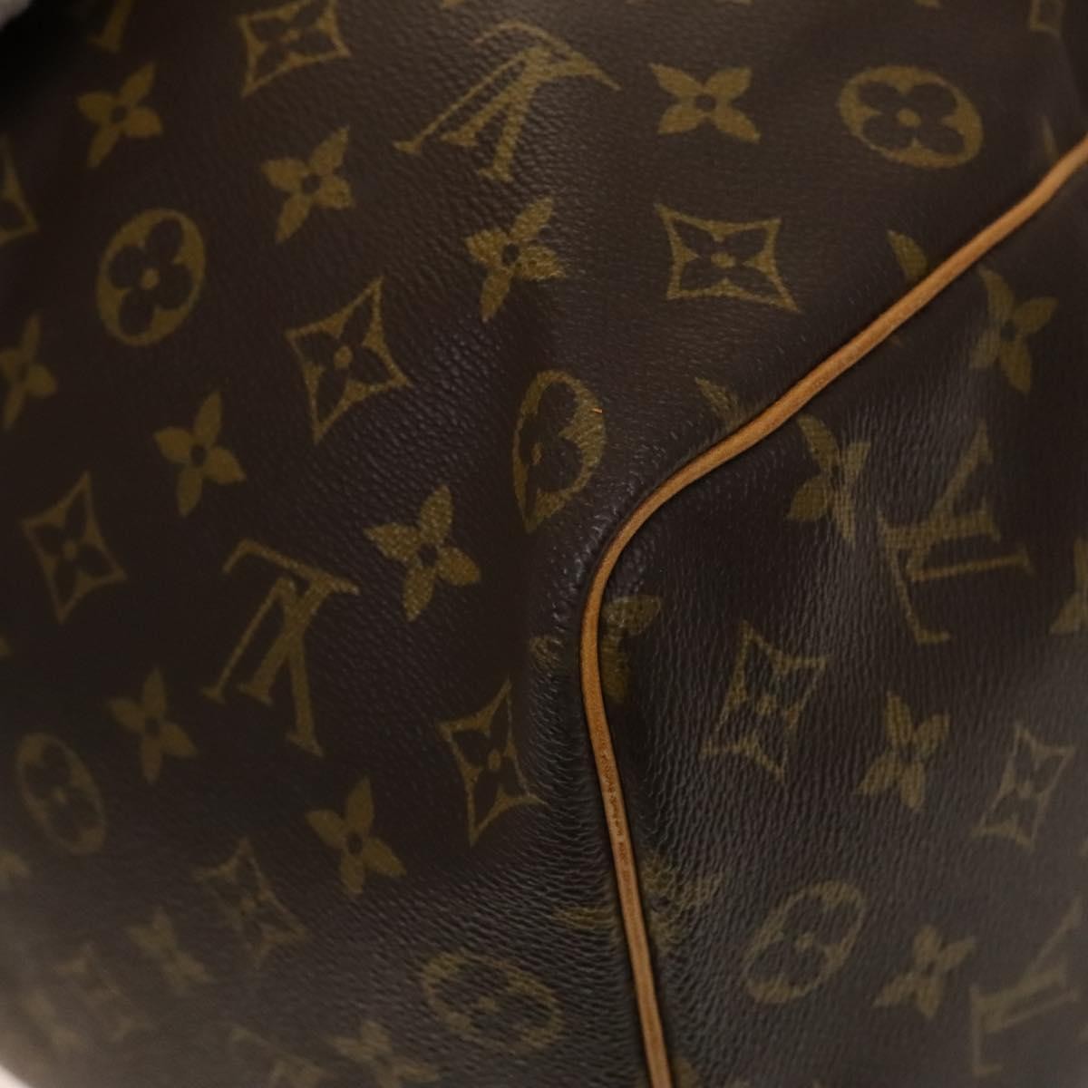 Louis Vuitton Keepall Bag Monogram Canvas, BROWN, CANVAS, Travel bag