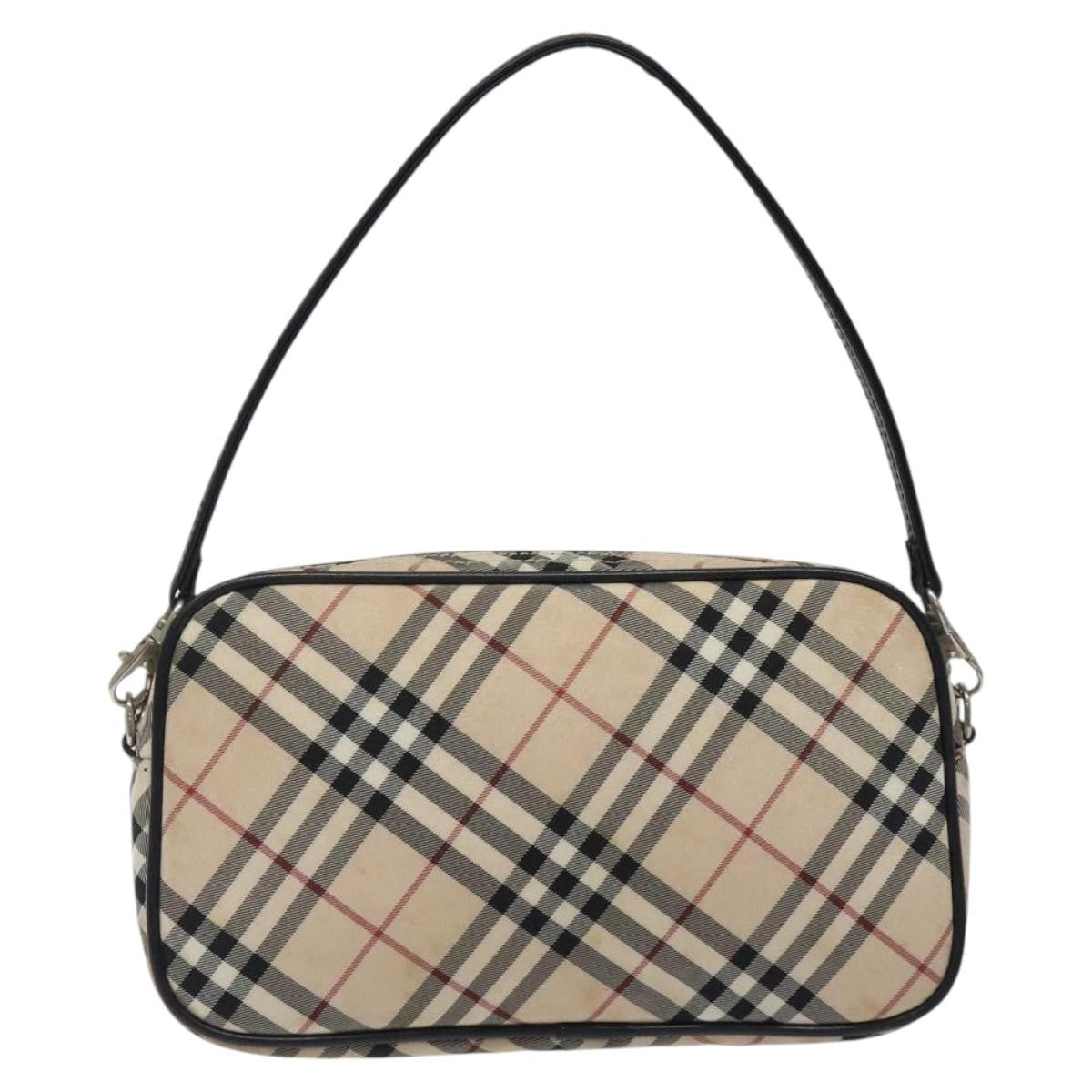 Burberry Nova check Pochette Canvas, BEIGE, NYLON, Clutche & pouche
