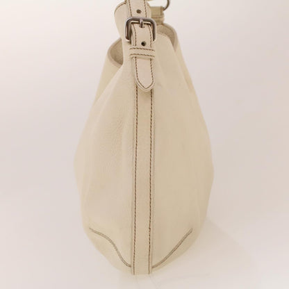 Prada Vintage Shoulder Bag Leather, White, Leather, Shoulder Bag
