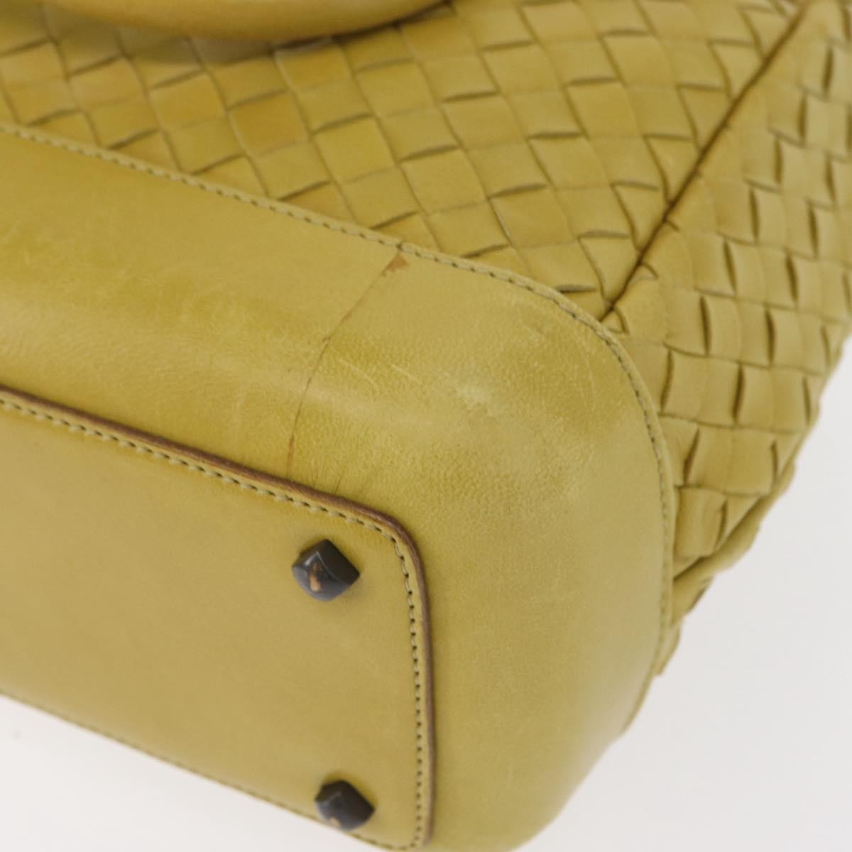 Bottega Veneta Vintage handbag Leather, YELLOW, LEATHER, Handbag