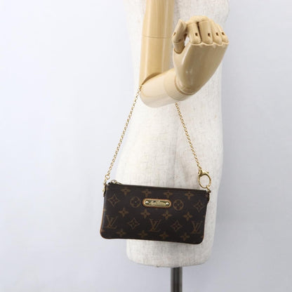 Louis Vuitton Milla Pochette Monogram Canvas, BROWN, CANVAS, Clutche & pouche