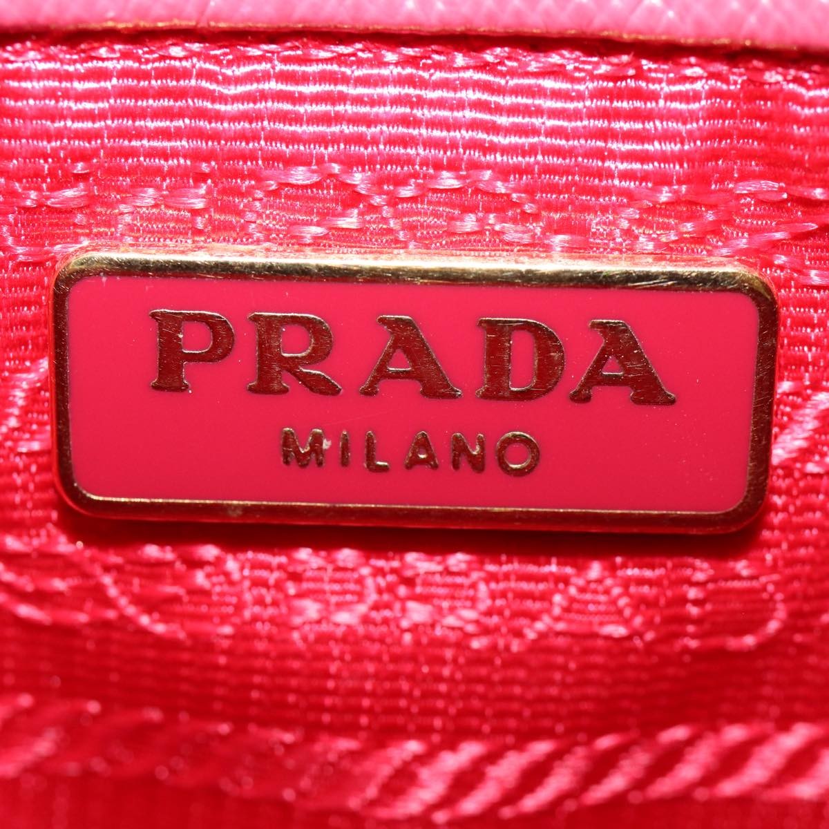 Prada Vintage Shoulder Bag Quilted Tessuto, PINK, NYLON, Shoulder bag