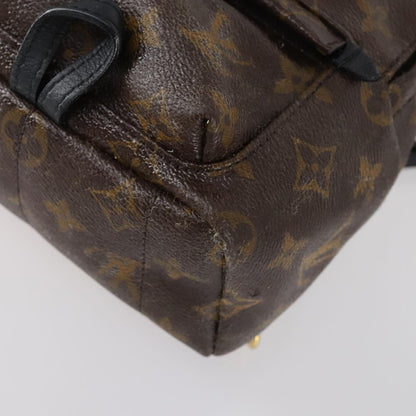 Louis Vuitton Palm Springs Backpack Monogram Canvas, BROWN, CANVAS, Backpack