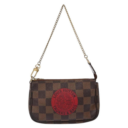 Louis Vuitton Pochette Accessoires Limited Edition Damier, BROWN, CANVAS, Clutche & pouche