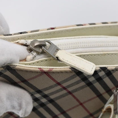 Burberry Nova Check Tote Canvas and Leather, BEIGE, CANVAS, Tote bag
