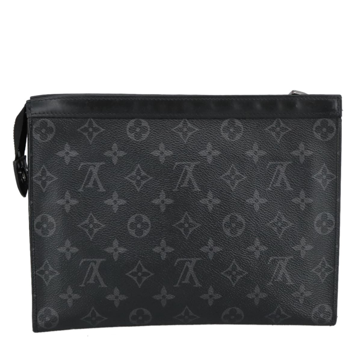 Louis Vuitton Pochette Voyage Monogram Eclipse Canvas, BLACK, CANVAS, Clutche & pouche