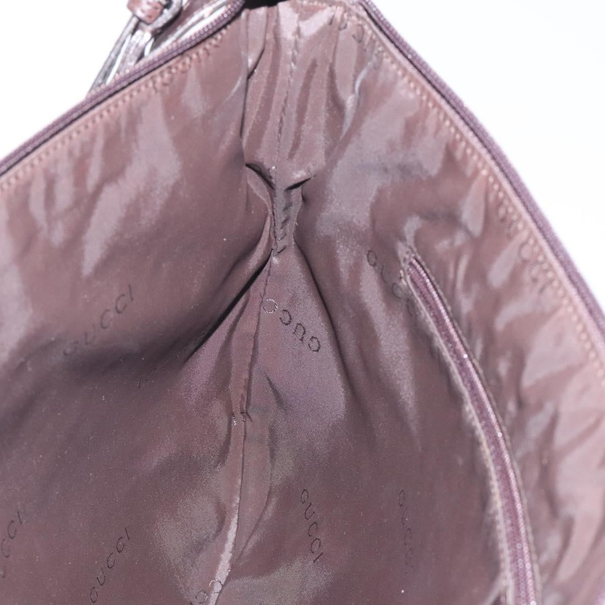 Gucci Vintage Shoulder Bag Leather, BROWN, LEATHER, Shoulder bag