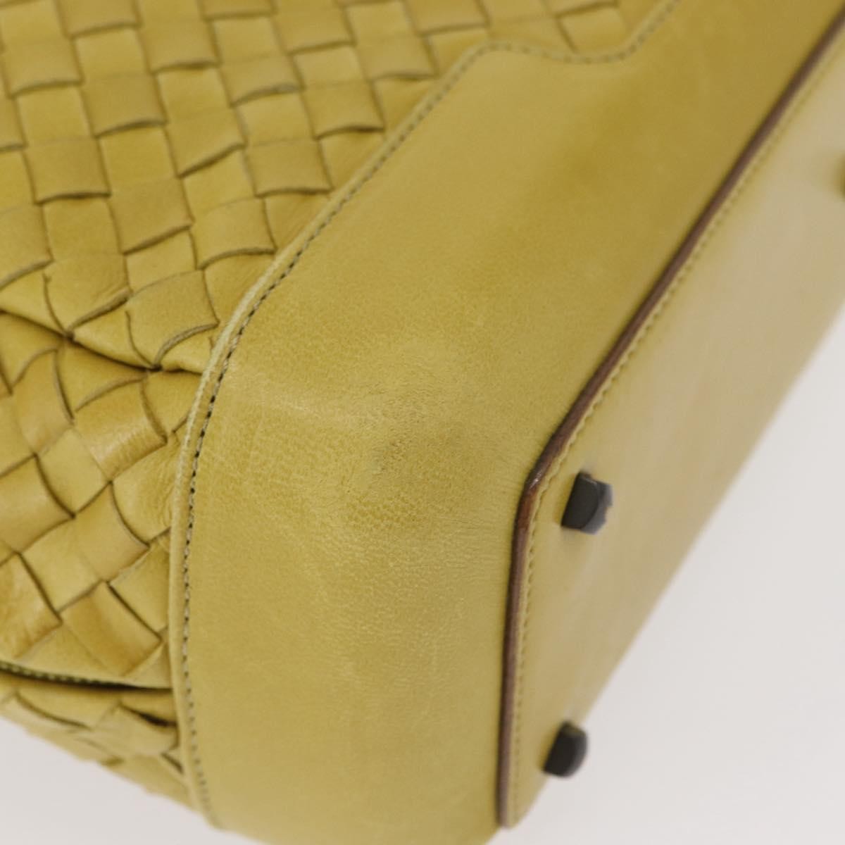 Bottega Veneta Vintage handbag Leather, YELLOW, LEATHER, Handbag