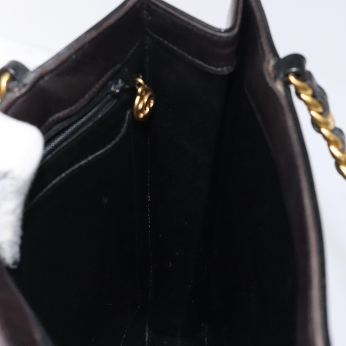 Chanel Vintage Chain Handle Tote Patent leather, BLACK, PATENT_LEATHER, Tote bag