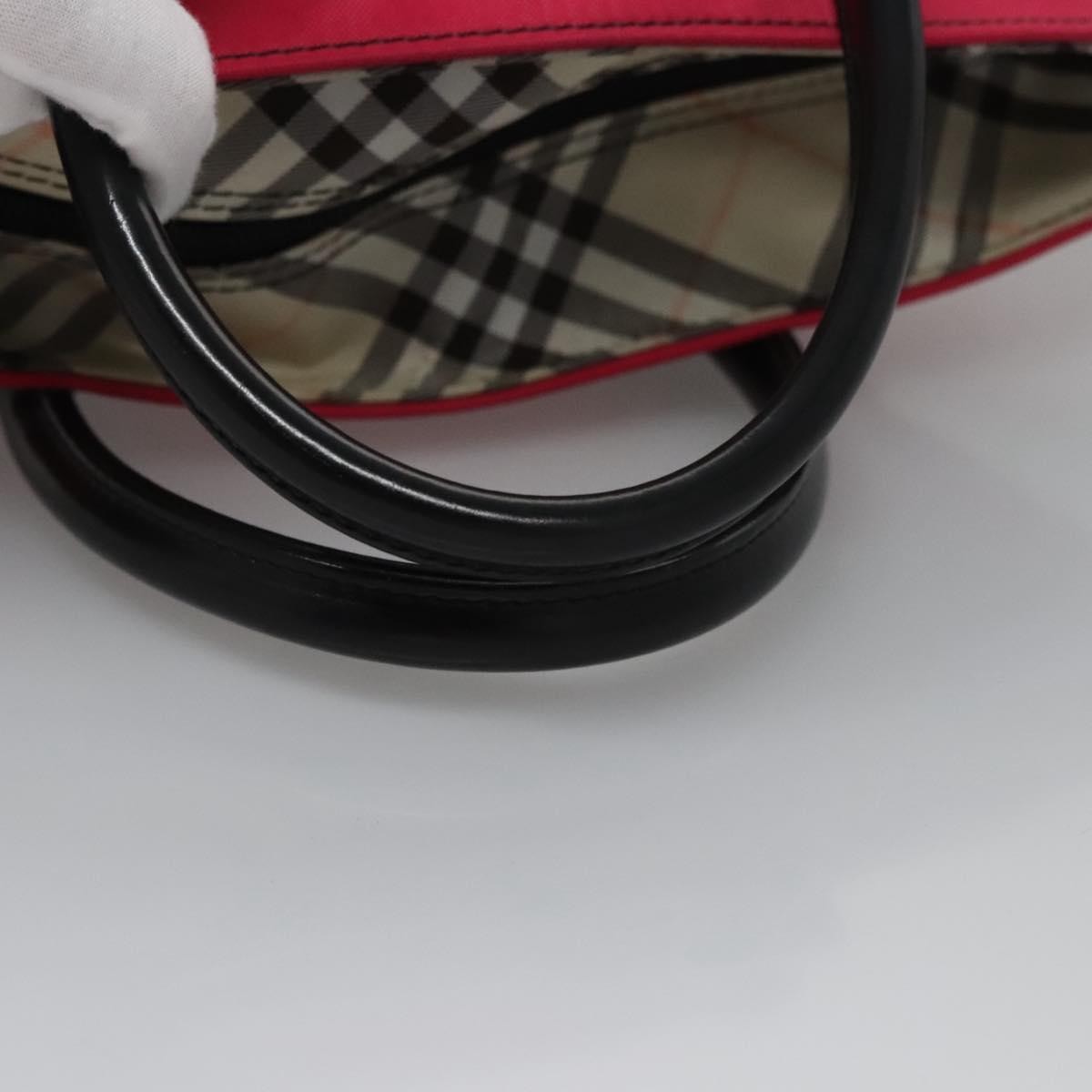 Burberry Nova Check Tote Nylon, PINK, NYLON, Tote bag