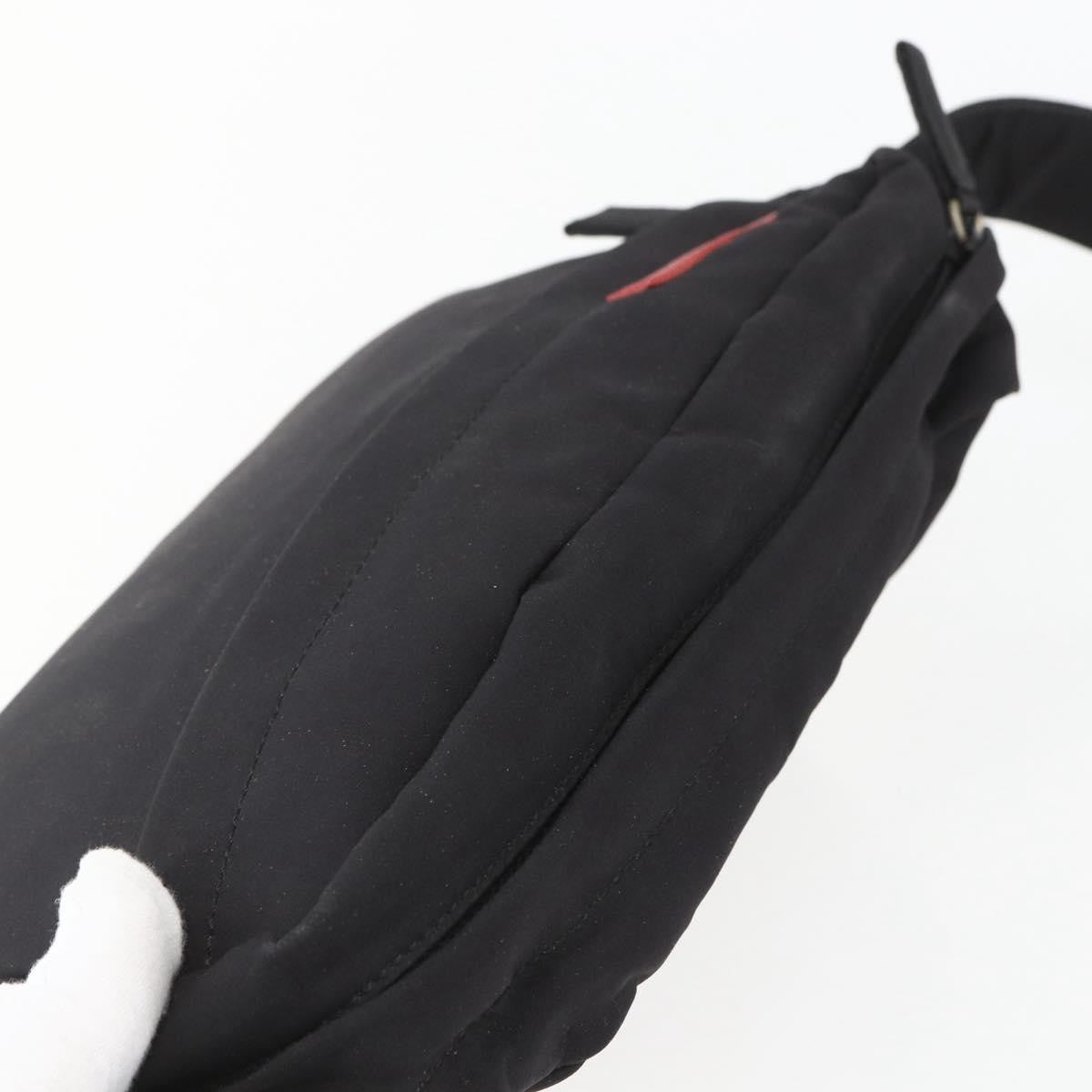 Prada Sport Zip Shoulder Bag Nylon, BLACK, NYLON, Shoulder bag