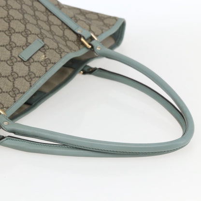 Gucci Joy Plus Tote GG Coated Canvas with Leather, BEIGE, PVC, Tote bag