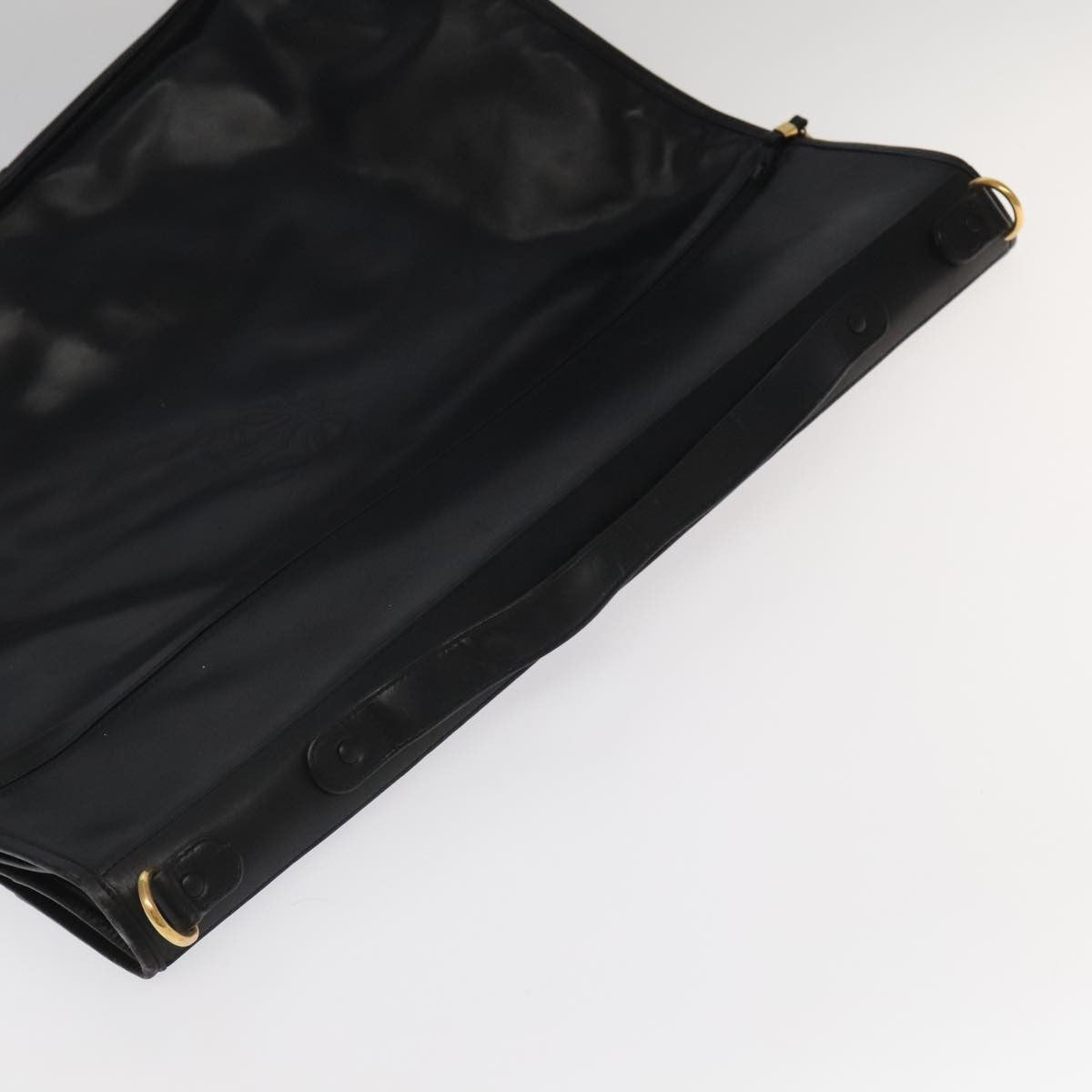 Loewe Anagram handbag Leather, BLACK, LEATHER, Travel bag