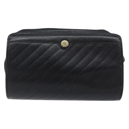 Christian Dior Vintage Shoulder Bag Leather, BLACK, LEATHER, Shoulder bag