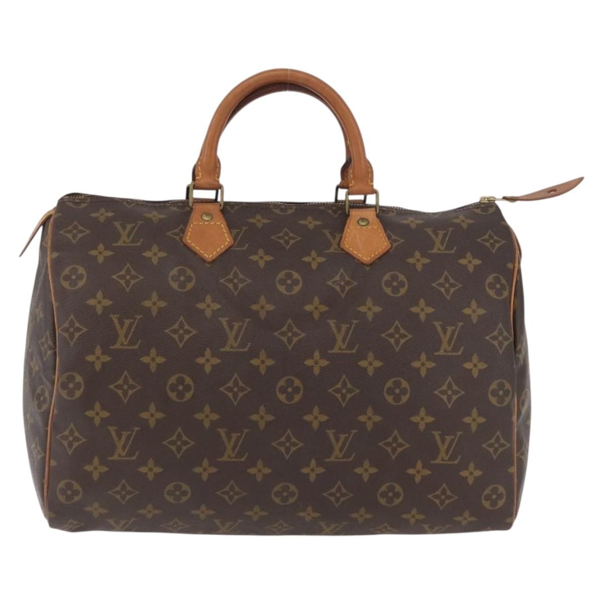 Louis Vuitton Speedy Handbag Monogram Canvas, Brown, Canvas, Handbag