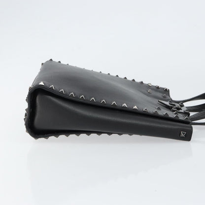Valentino Garavani Rockstud Tote Rigid Leather, BLACK, LEATHER, Handbag