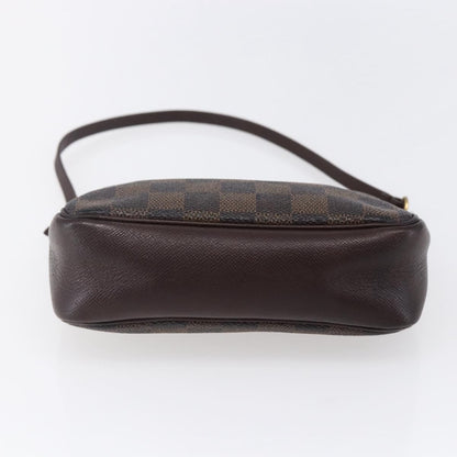 Louis Vuitton Trousse Make Up Bag Damier, BROWN, CANVAS, Clutche & pouche
