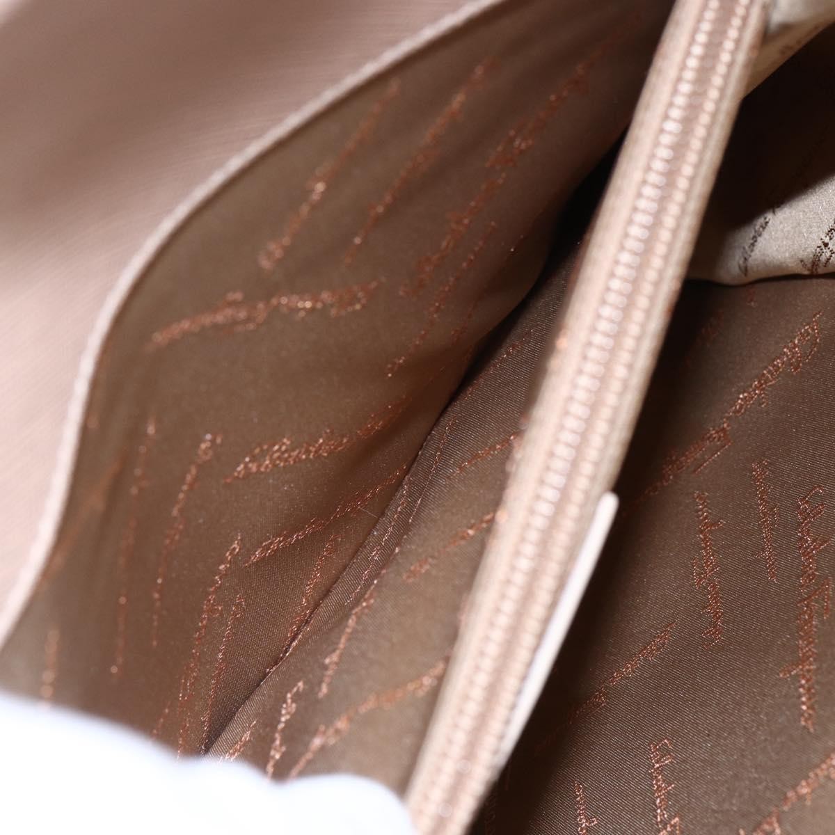 Salvatore Ferragamo Gancini handbag Leather, PINK, LEATHER, Handbag