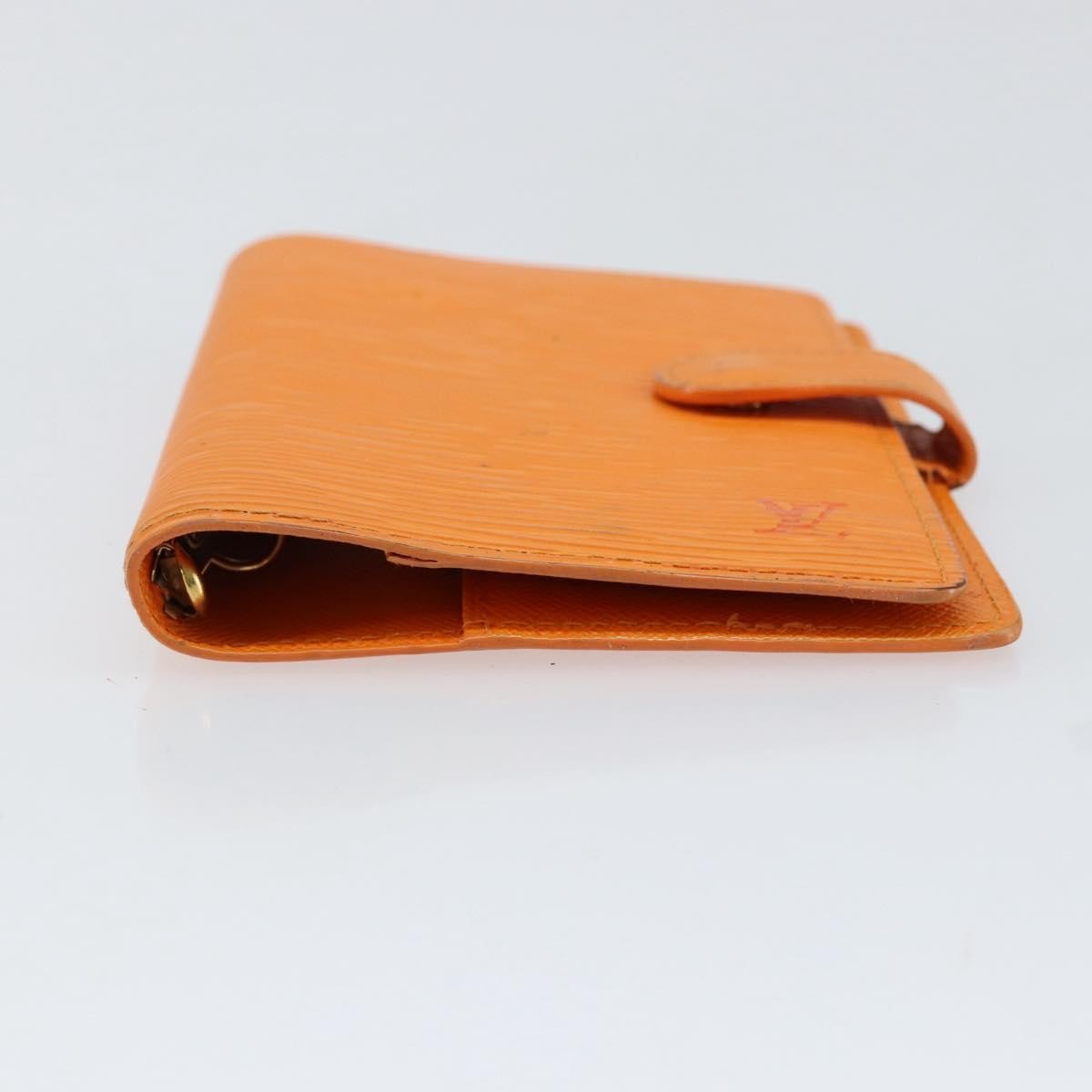 Louis Vuitton Agenda Cover Epi Leather, ORANGE, LEATHER, Wallets