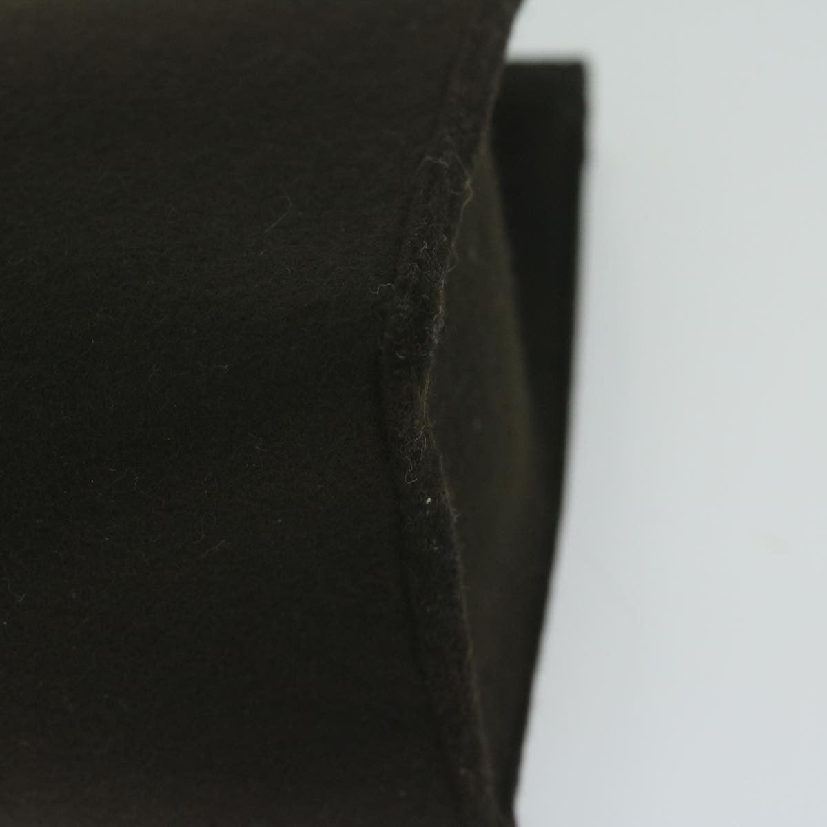 Hermes Vintage Clutch Wool, BROWN, WOOL, Clutche & pouche