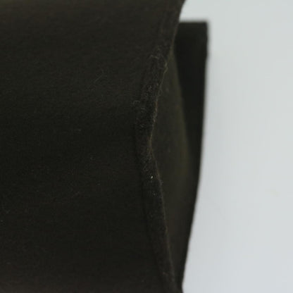 Hermes Vintage Clutch Wool, BROWN, WOOL, Clutche & pouche