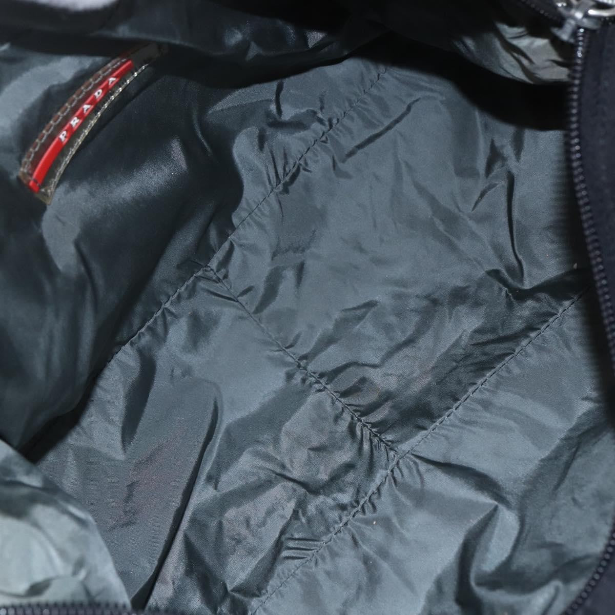 Prada Sport Zip Shoulder Bag Tessuto, BLACK, NYLON, Shoulder bag