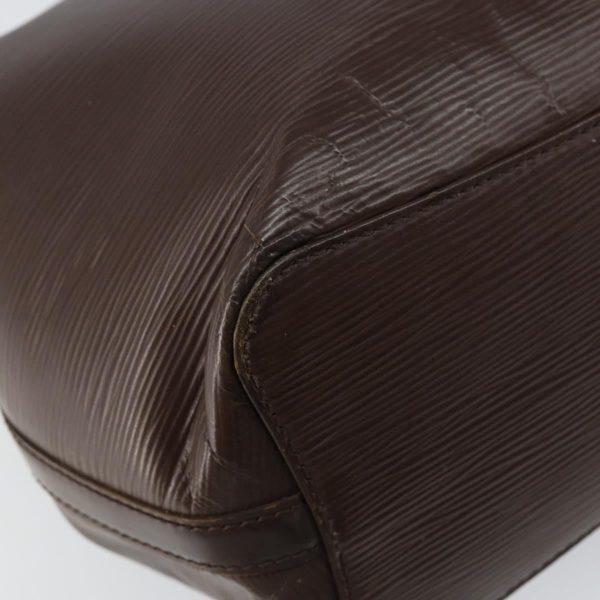 Louis Vuitton Mandara Handbag Epi Leather, BROWN, LEATHER, Shoulder bag