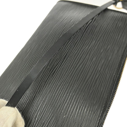 Louis Vuitton Pochette Accessoires Epi Leather, BLACK, LEATHER, Clutche & pouche