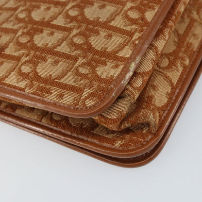 Christian Dior Vintage Trotter Shoulder Bag Canvas, BROWN, CANVAS, Shoulder bag