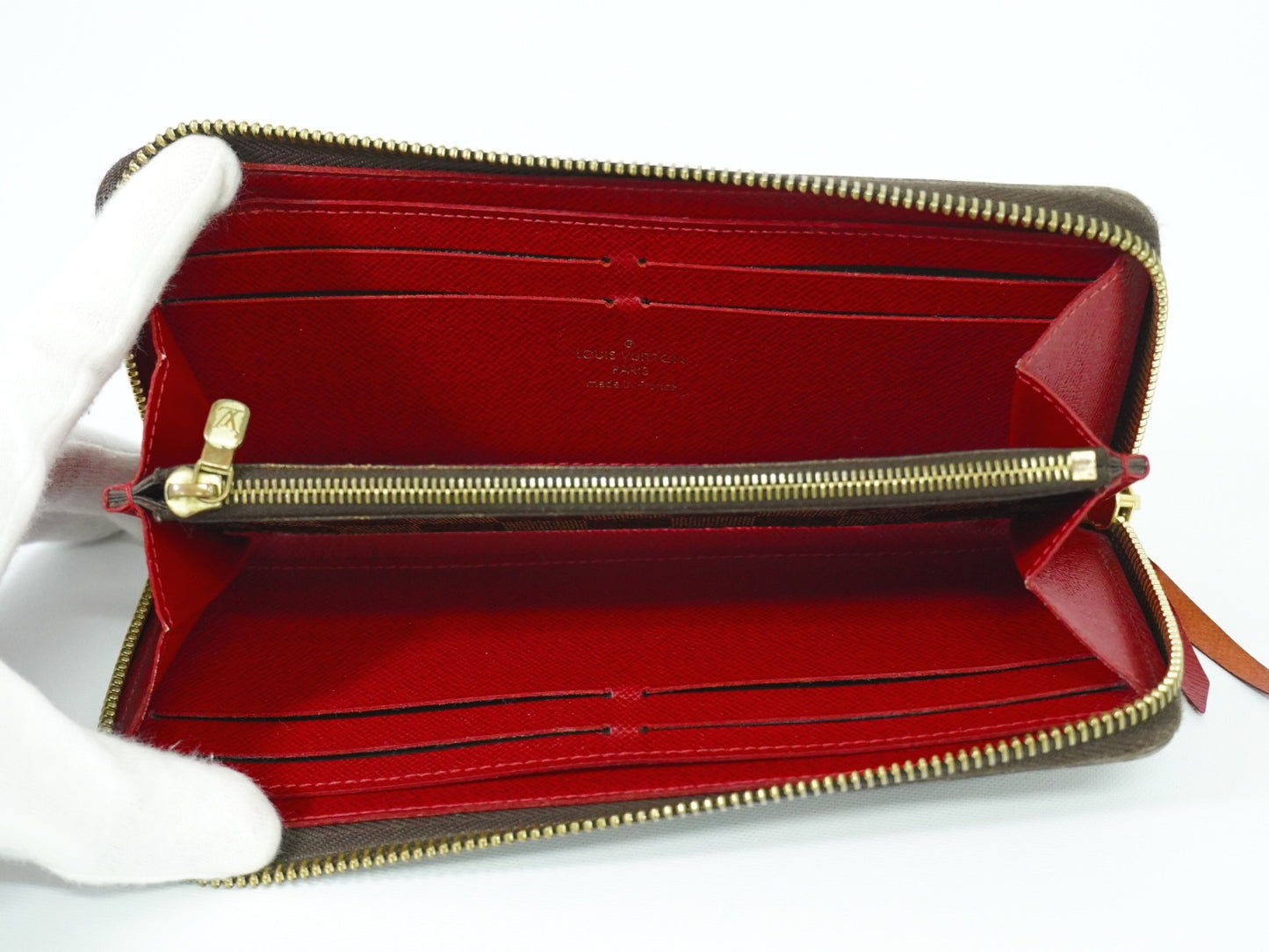 Louis Vuitton Clemence Wallet Damier, BROWN, CANVAS, Wallets