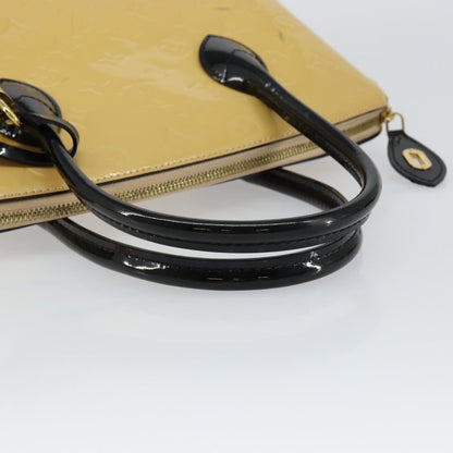 Louis Vuitton Lockit Handbag Monogram Vernis, BEIGE, PATENT_LEATHER, Tote bag
