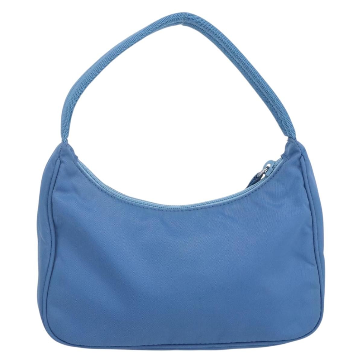 Prada Hobo Tessuto, BLUE, NYLON, Handbag
