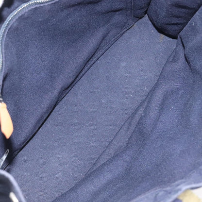 Hermes Fourre Tout Tote Canvas, NAVY, CANVAS, Tote bag