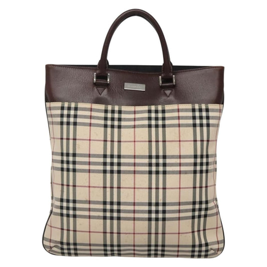 Burberry Nova Check Tote Nylon, BEIGE, NYLON, Tote bag