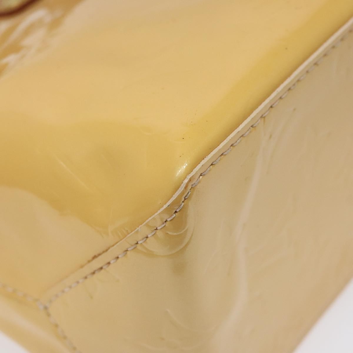Louis Vuitton Vernis Houston Bag labellov, YELLOW, LEATHER, Handbag
