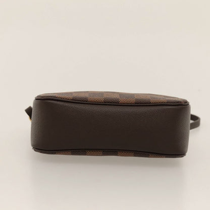 Louis Vuitton Trousse Make Up Bag Damier, BROWN, CANVAS, Clutche & pouche
