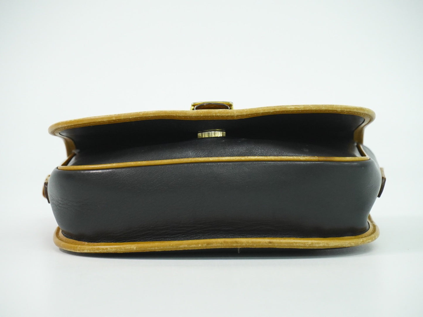 Celine Vintage Shoulder Bag Leather, BLACK, LEATHER, Shoulder bag