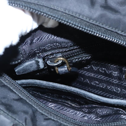 Prada Logo Bow Tote Tessuto, BLACK, NYLON, Tote bag