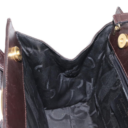 Salvatore Ferragamo Convertible Vara Bow Tote Leather, BROWN, LEATHER, Handbag