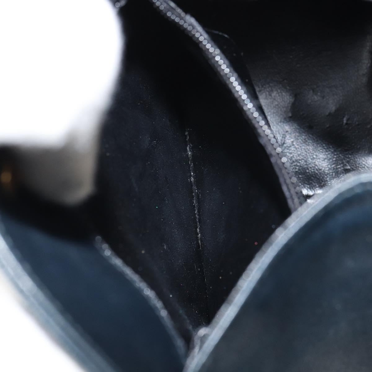 Salvatore Ferragamo Gancini Shoulder Bag Leather, NAVY, LEATHER, Shoulder bag