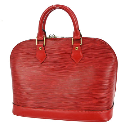 Louis Vuitton Alma Handbag Epi Leather, RED, LEATHER, Handbag