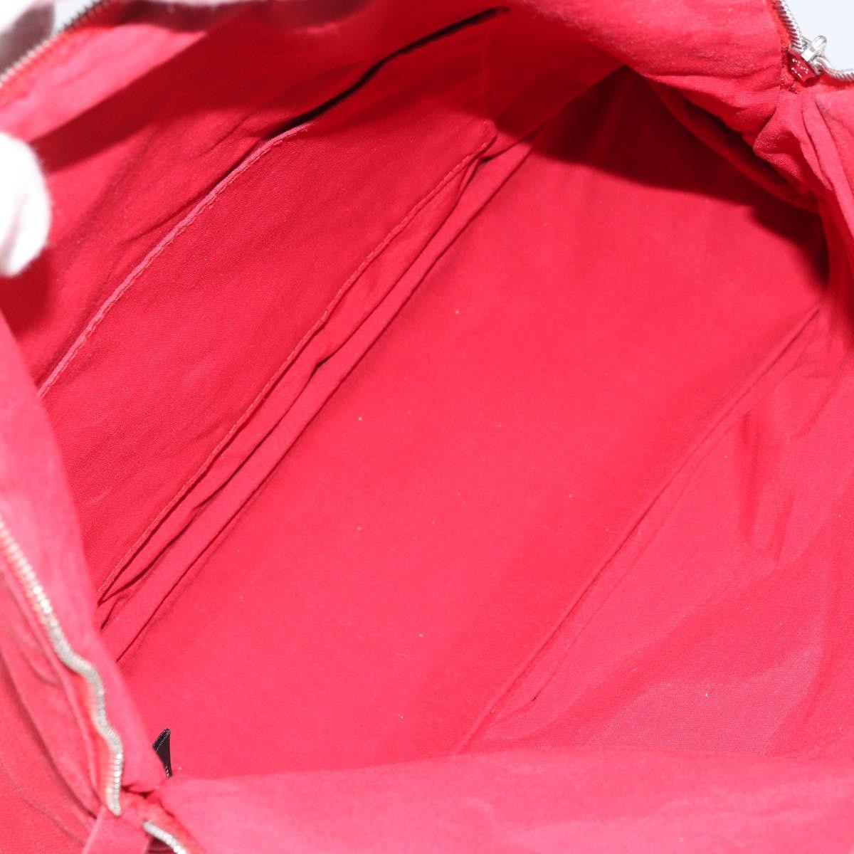 Hermes Bolide Travel Pouch Canvas, RED, CANVAS, Clutche & pouche