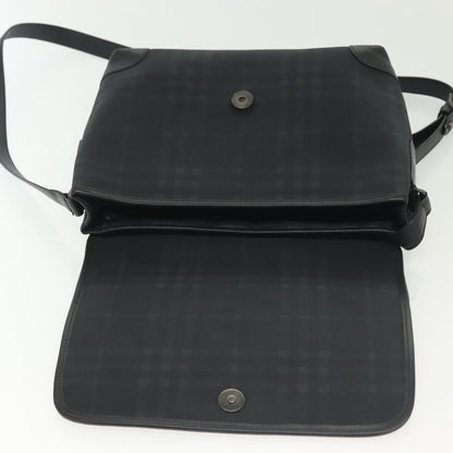 Burberry Nova check Shoulder bag Canvas, NAVY, CANVAS, Shoulder bag