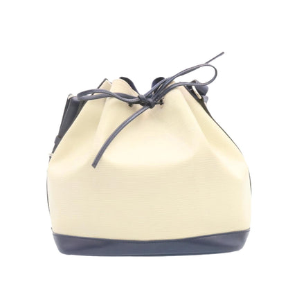 Louis Vuitton Petit Noe Handbag Two Tone Epi Leather, WHITE, LEATHER, Handbag