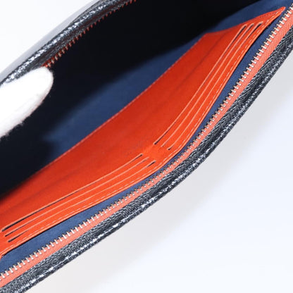 Louis Vuitton Pochette Voyage Epi Leather with Damier Graphite, BLUE, LEATHER, Clutche & pouche