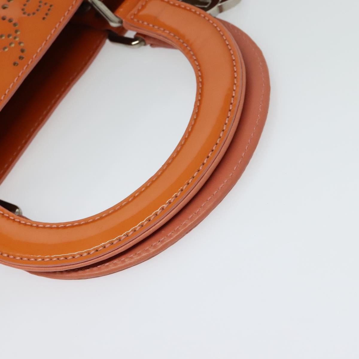 Chanel CC No.5 Shopping Tote Perforated Patent, ORANGE, PATENT_LEATHER, Handbag