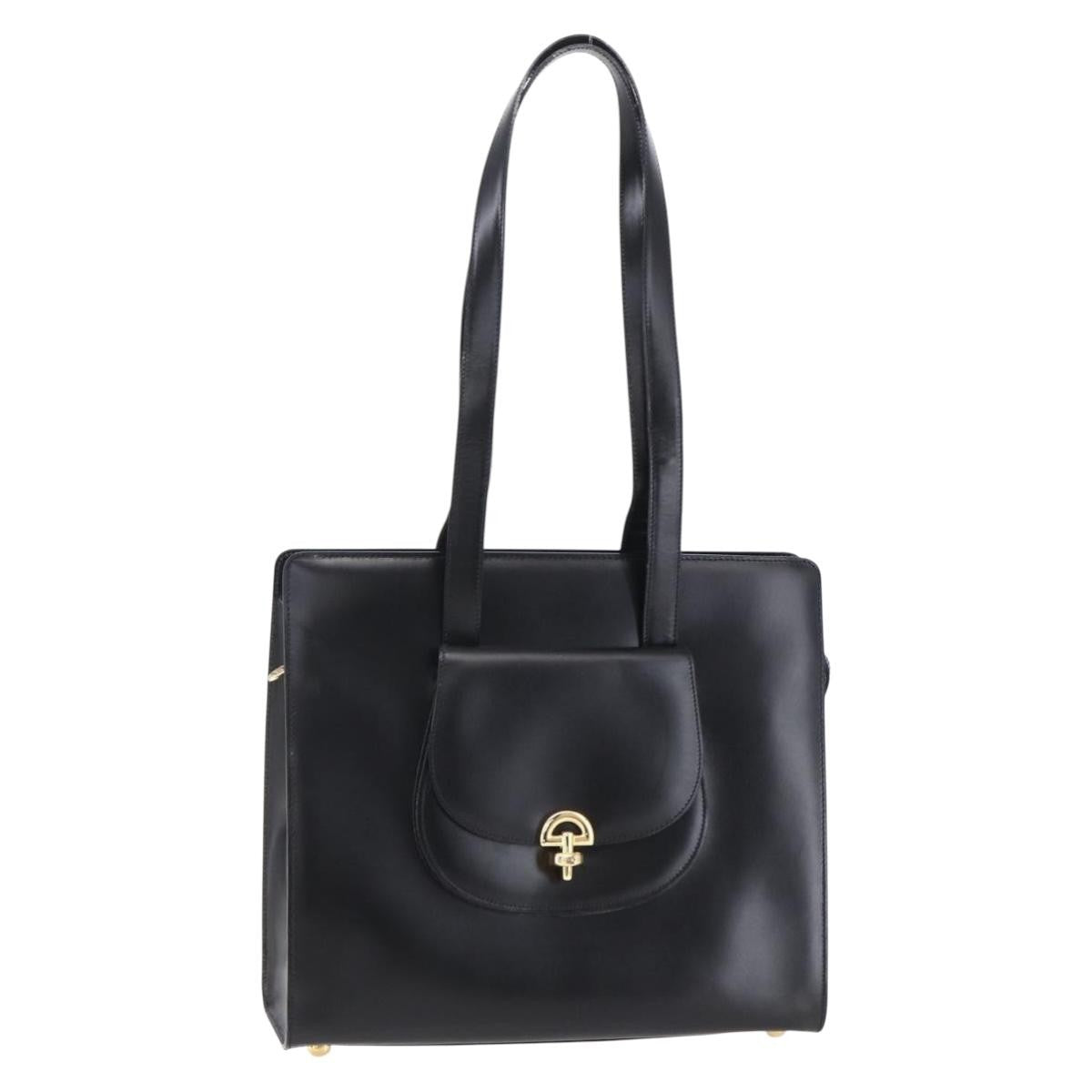 Celine Tote bag Leather, BLACK, LEATHER, Tote bag