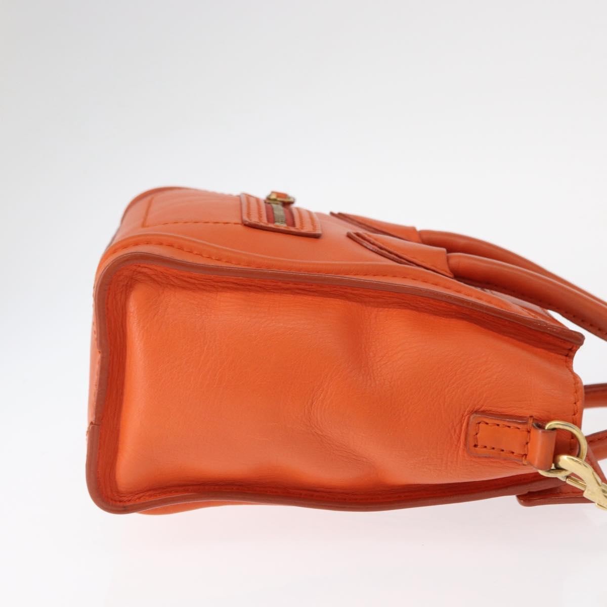 Celine Luggage Bag Smooth Leather, ORANGE, LEATHER, Handbag