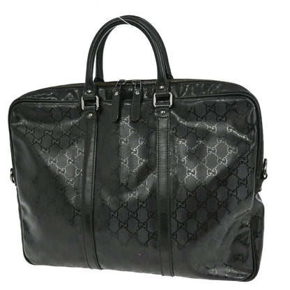 Gucci Convertible Briefcase GG Imprime, BLACK, CANVAS, Travel bag