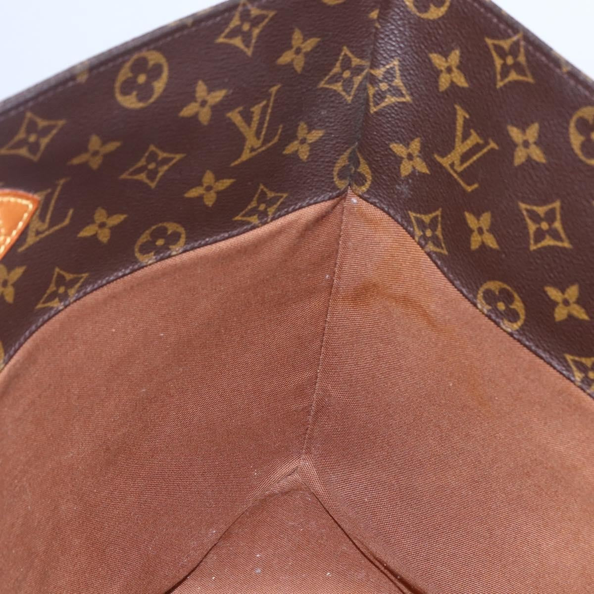 Louis Vuitton Shopping Sac Handbag Monogram Canvas, BROWN, CANVAS, Tote bag